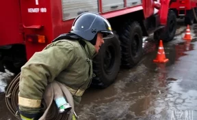 В Прокопьевске пожарные спасли десять человек из горящего дома