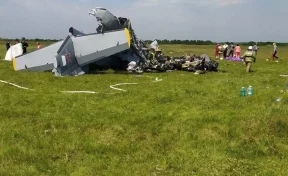 Опубликовано видео с места смертельного крушения самолёта в Кузбассе
