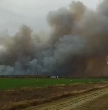 Фото: К тушению складов боеприпасов под Рязанью подключили роботов, вертолёты и танки 1