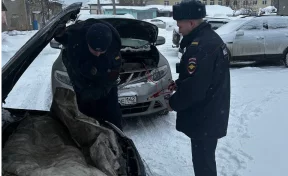 Кузбасские полицейские помогли маме с ребёнком завести заглохший двигатель в машине 
