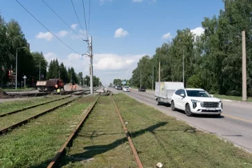 Фото: В Кемерове на улице Терешковой начали строить разворотное кольцо для трамваев 2