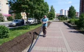 В Кемерове начали устанавливать новое освещение в центре Южного