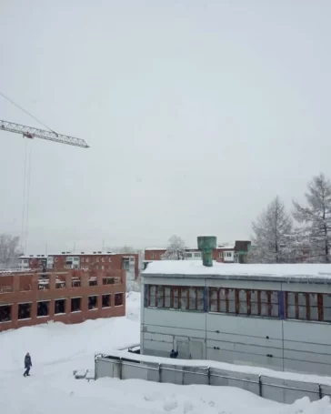Фото: Илья Середюк опубликовал фото строительства второго блока лицея в Кемерове 2