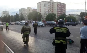 В Кемерове на проспекте Ленина разбился мотоцикл