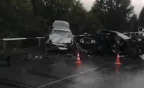 Последствия смертельного ДТП на кузбасской трассе сняли на видео в Новокузнецком районе