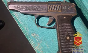 Кемеровчанка гуляла по бульвару Строителей с пистолетом