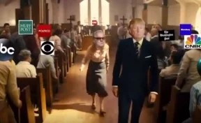 В США разгорелся скандал из-за ролика, где Трамп «расстреливает» своих оппонентов в церкви