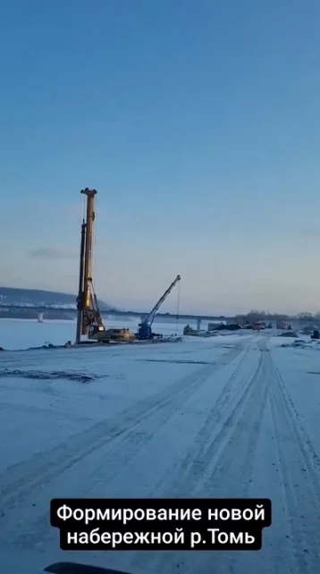 Фото: Мэр Кемерова показал ход строительства новой набережной Томи рядом с Московской площадью 2