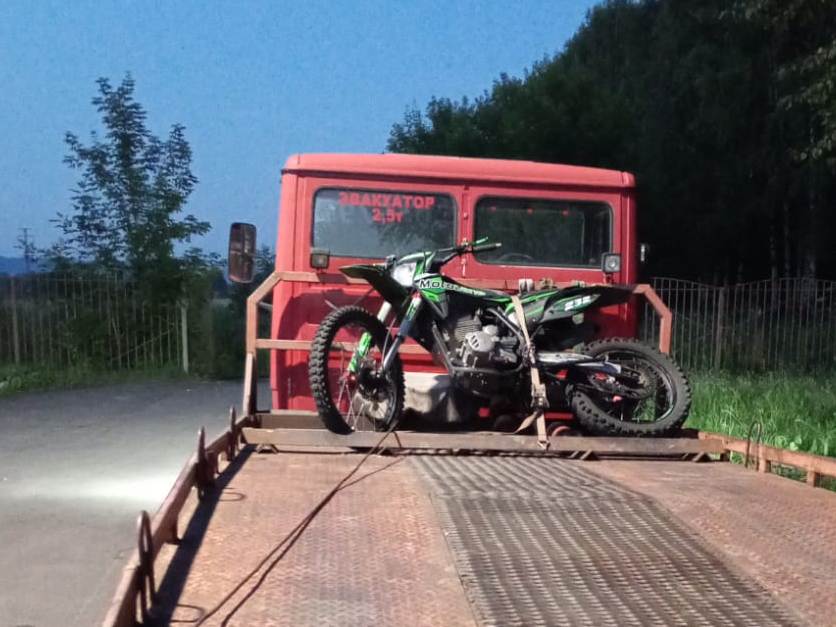 В Кузбассе поймали ещё одного подростка за рулём мотоцикла