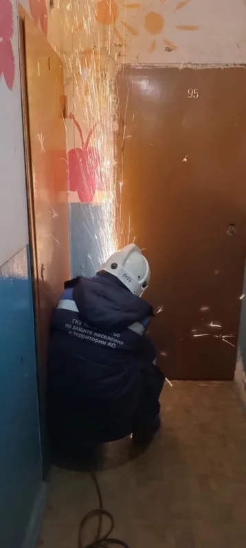 Фото: В Кузбассе больной пенсионерке спилили входную дверь 1