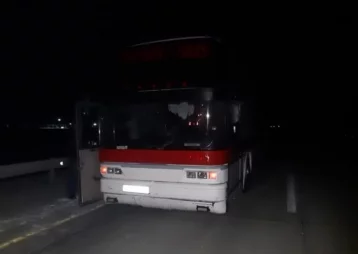 Фото: Рейсовый автобус из Кузбасса застрял на трассе в Казахстане 1