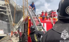 В Кемерове снова произошёл пожар на стройке музейно-театрального комплекса