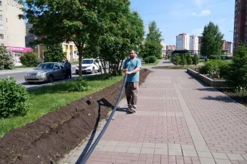 Фото: В Кемерове начали устанавливать новое освещение в центре Южного 1