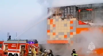 Фото: В Ленске на 500 квадратных метрах горит супермаркет: МЧС опубликовало видео пожара 1