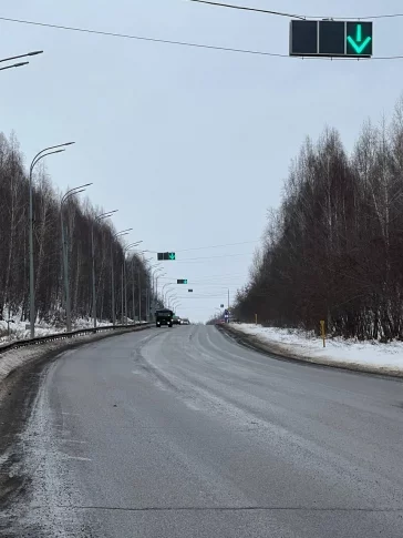 Фото: Реверсивные светофоры запустили на участке Ильинского шоссе в Новокузнецке 1