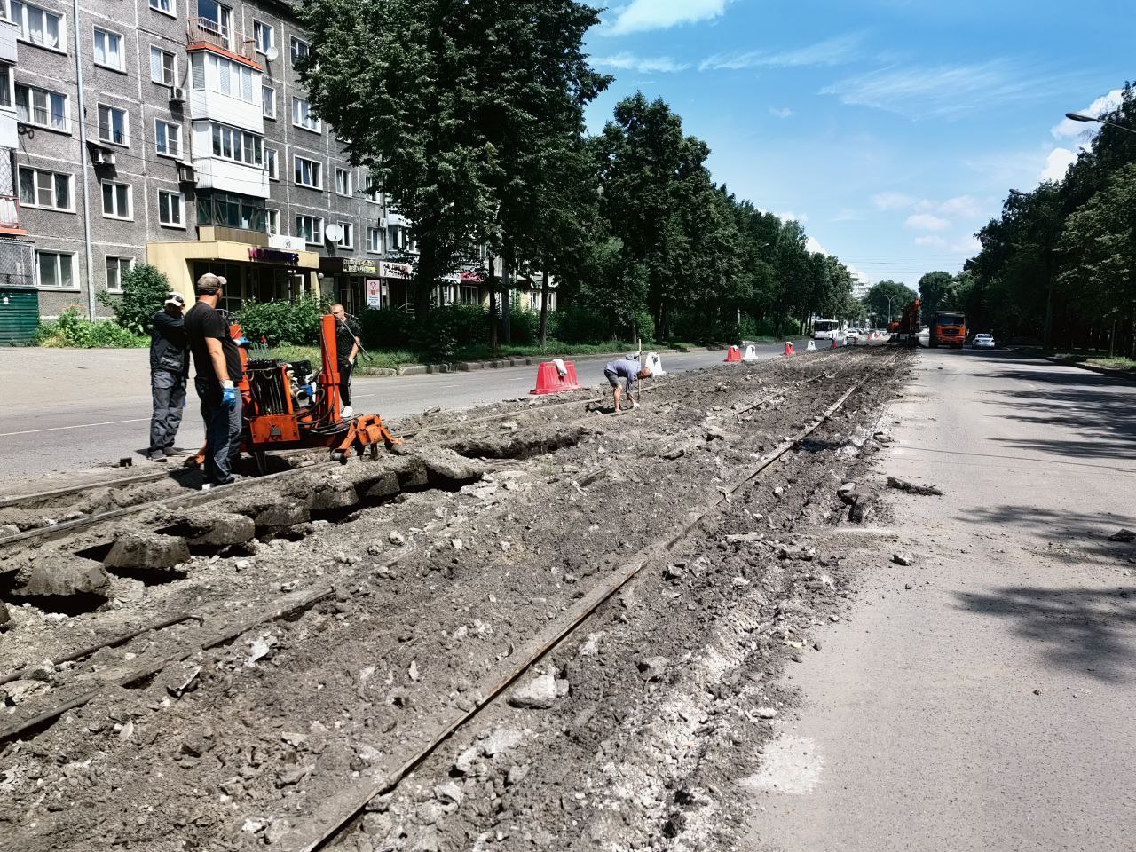 В Новокузнецке изменится движение из-за ремонта трамвайных путей на Циолковского