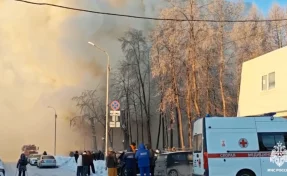 В Новосибирске горит педагогический колледж, людей эвакуировали