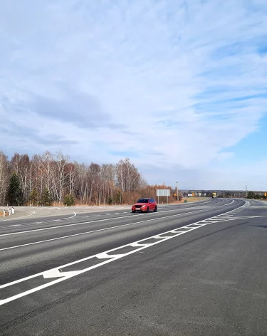 В Кузбассе отремонтировали ещё один участок федеральной трассы Р-255