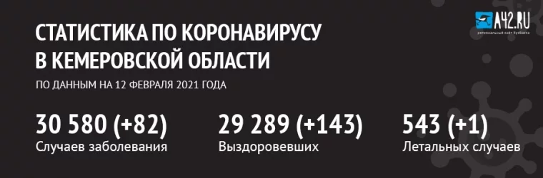 Фото: Коронавирус в Кемеровской области: актуальная информация на 12 февраля 1