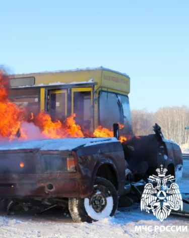 В Кузбассе на федеральной трассе прошли тактико-специальные учения