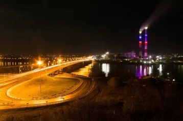 Фото: На Кемеровской ГРЭС к 100-летию города заменили парадную подсветку 1