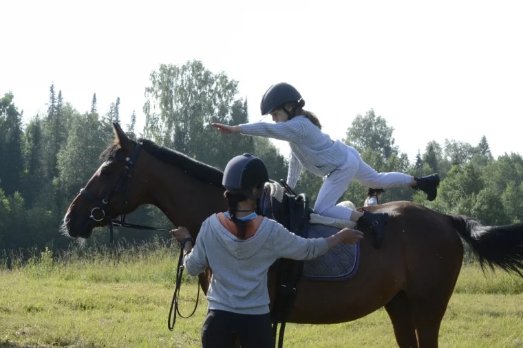 Фото: Каникулы верхом на лошади: в Кемерове прошёл первый сезон конно-спортивного лагеря для школьников 1