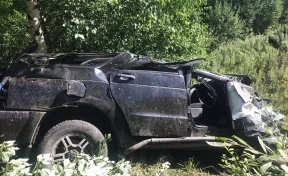 В Кузбассе на дороге перевернулся «УАЗ Патриот»: водитель погиб