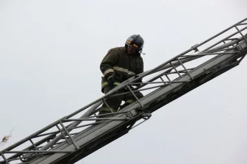 Фото: В Кузбассе пожарные спасли семь человек из горящего дома 1