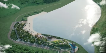 Фото: Разрез «Берёзовский» создаёт озеро будущей зоны отдыха в Новокузнецком районе 1