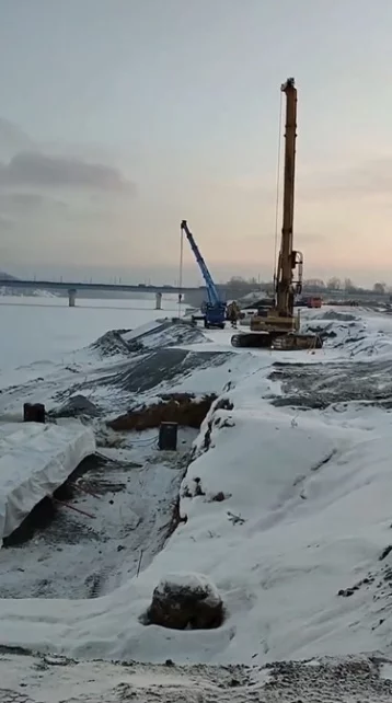 Фото: Мэр Кемерова показал ход строительства новой набережной Томи рядом с Московской площадью 6
