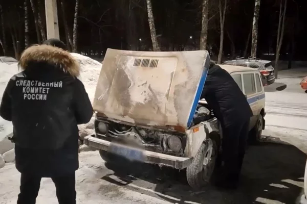 В Новокузнецке предъявили обвинение 27-летней женщине, которая подожгла машину полиции