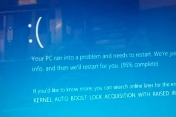 Фото: Обновление безопасности Windows 10 привело к синему «экрану смерти» 1