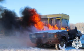 В Кузбассе на федеральной трассе прошли тактико-специальные учения
