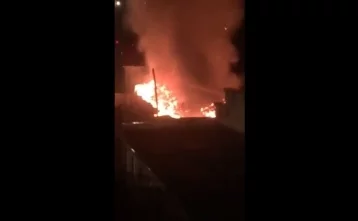 Фото: Крупный пожар на складе в Кузбассе попал на видео 1