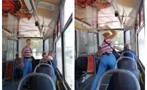 В Кузбассе в салоне трамвая подрались кондуктор и пассажир