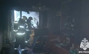 В Кемерове ликвидировали пожар в доме на улице Сибиряков-Гвардейцев