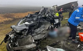 Один человек погиб, ещё трое пострадали в ДТП с тягачом в Саратовской области