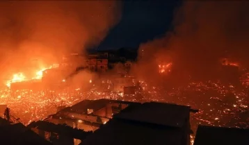 Фото: В Бразилии сильный пожар уничтожил сразу около 600 домов  1