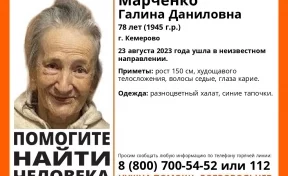 В Кемерове пропала без вести 78-летняя пенсионерка в разноцветном халате 