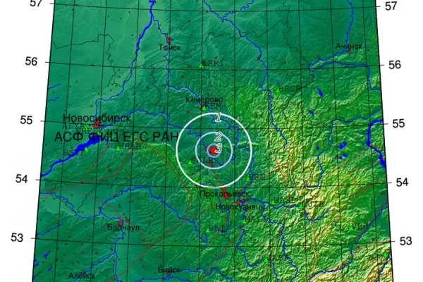 Дважды в одной точке: в Кузбассе произошло новое землетрясение магнитудой 3,0