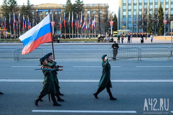 В Кемерове прошлая первая репетиция торжественного марша ко Дню Победы-2026