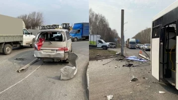 Фото: Стали известны подробности жёсткого ДТП с автобусом в Кемерове: есть пострадавшие 1