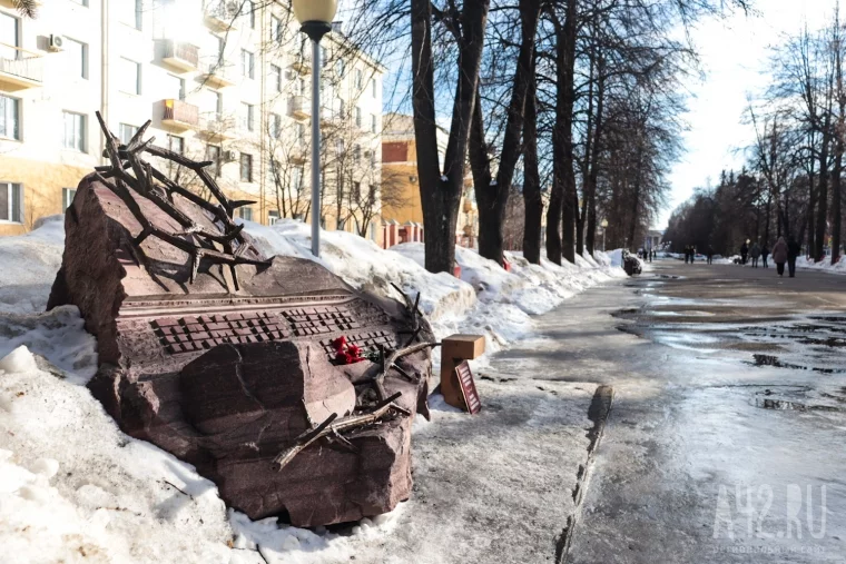 Фото: Кемеровчане начали нести цветы к памятникам в память о погибших в Подмосковье 7