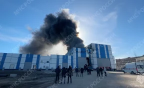 В Петрозаводске горит судоремонтный завод, есть пострадавшие