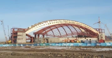 Фото: Опубликованы новые фото строительства ледового дворца за 7,6 млрд рублей в Кемерове 1