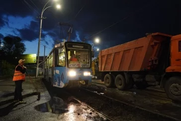 Фото: В Кемерове завершили асфальтирование 4 трамвайных переездов 2