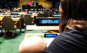 Жевал доклад: министр выступила на конференции ООН с грудным ребёнком на руках