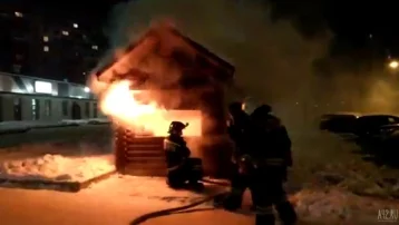 Фото: Пожар в шашлычной в Кемерове попал на видео 1
