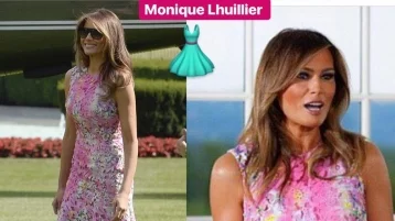 Фото: Меланью Трамп сравнили с Иосифом Сталиным из-за розового платья 1