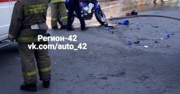 Фото: Последствия ДТП с мотоциклом в Кузбассе попали на видео 4